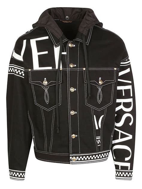 versace jacke damen|versace denim jacket.